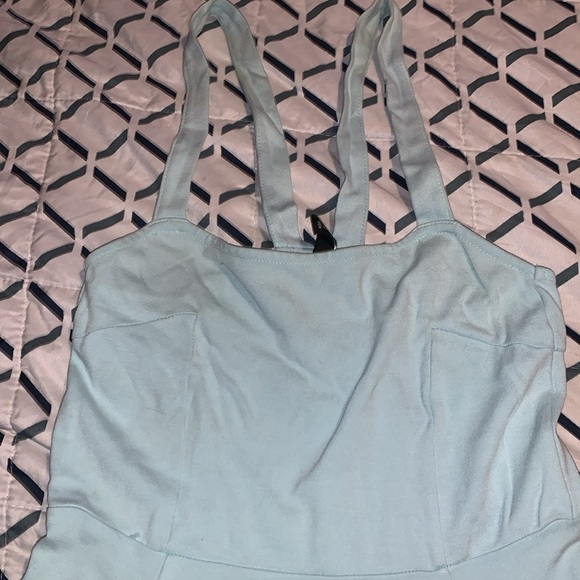 Divided H&M XS Mint Green Tennis Prep style strappy stretchy dress nwot - Picture 2 of 8